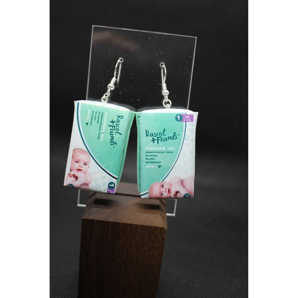 Mini Brands/ Rascal & Friends Diaper earrings